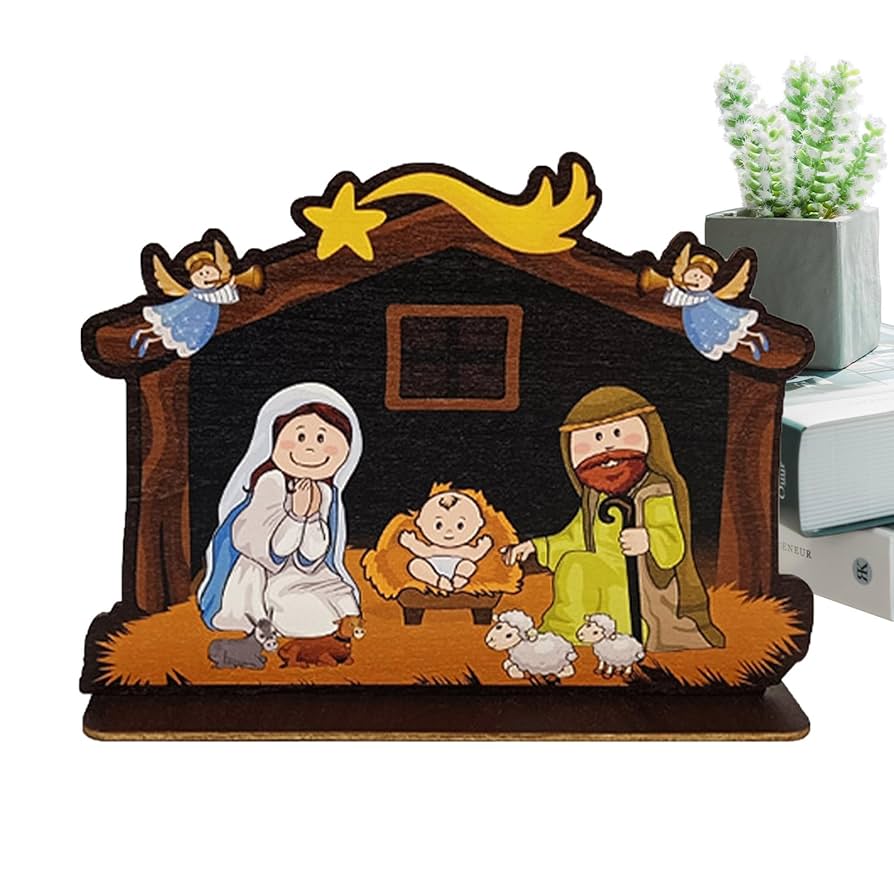 キリスト降誕 木製インテリア オブジェ 楽天市場】クリスマス飾り オーナメント キリスト生誕セット